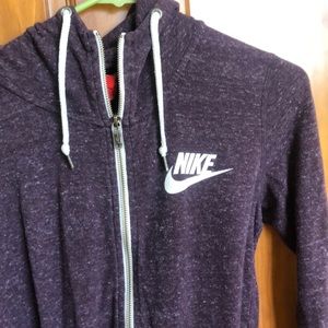 purple nike zip up